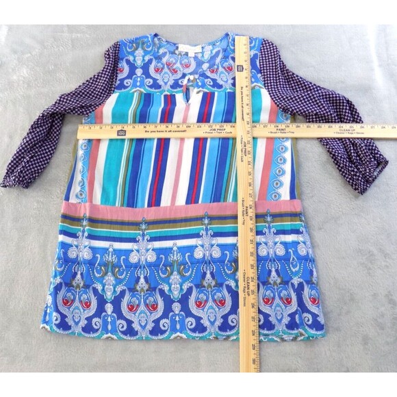 Weekend Suzanne Betro Tunic Large Boho Patchwork Hippie Chic (BUNDLE PRICE $5) - Picture 3 of 5